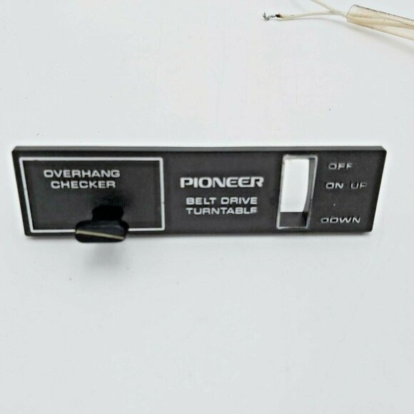 Pioneer PL-12D Function Lever Assembly PXM-005-D With Name Plate PAM-004-0 - Picture 5 of 9